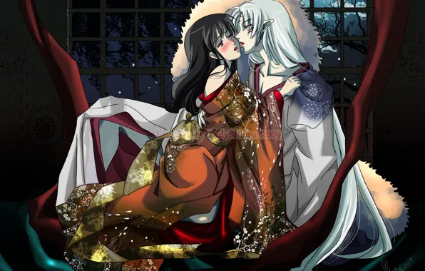 Girl, two, Inuyasha, Inuyasha, Seshoumaru