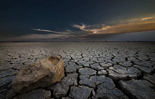 Nature, cracked, earth, desert, stone, dry