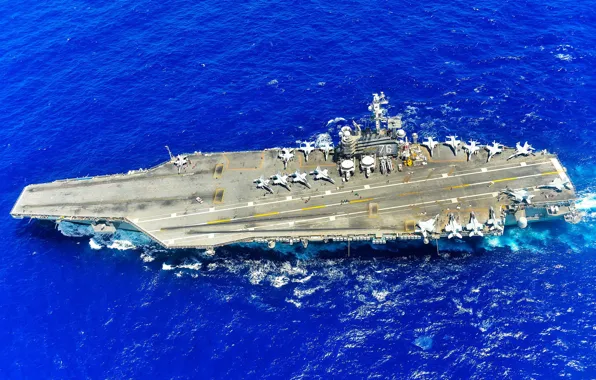 Weapons, army, Navy, aircraft carrier, USS Ronald Reagan (CVN 76), PACIFIC OCEAN