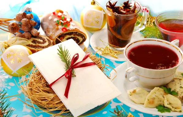 Food, Lemon, Tea, Cuts, Roll, Borsch