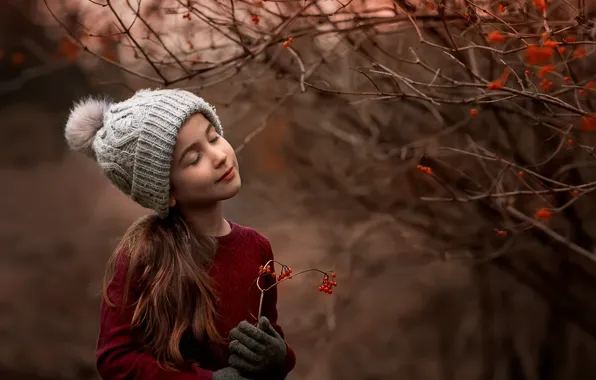 Picture autumn, nature, girl
