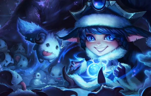 Winter, League of legends, LoL, Lulu, wonder, Snowdown