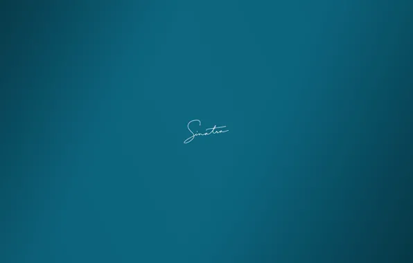 Picture blue, minimalism, Frank Sinatra, Signature, sinatra, Sing