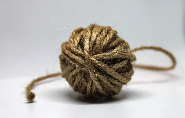Tangle, ball, round, rope, lace, thread, a coil, string