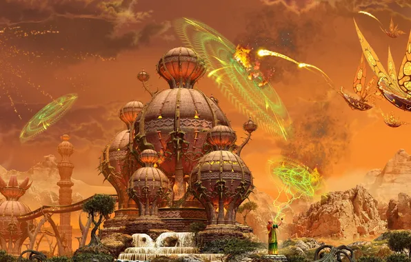 Attack, monk, temple, the battle