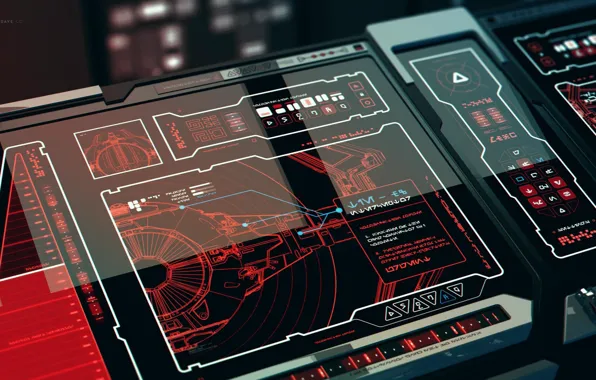Graphics, panel, remote, The Force Awakens LEAKED Concepts, New Order Command Bri