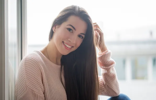 Picture face, smile, model, Julia