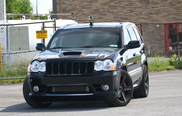 Machine, street, lights, tuning, camera, the hood, SUV, SRT8