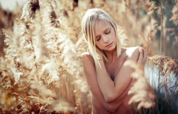 Picture girl, nature, Tatjana