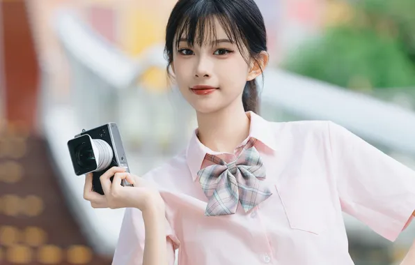 Beautiful, Asian, Model, Smile, Camera, Woman, Cute, Pretty