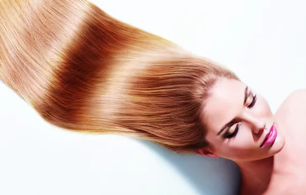 Model, hair, blond, bright