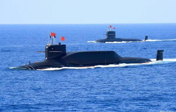 Wave, Flag, SSBN, Nuclear submarine, THE CHINESE NAVY, Submarines of project 094 "Jin"