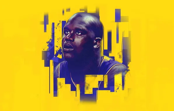 Picture Sport, Face, Basketball, Los Angeles, NBA, Lakers, Player, Shaquille O'neal