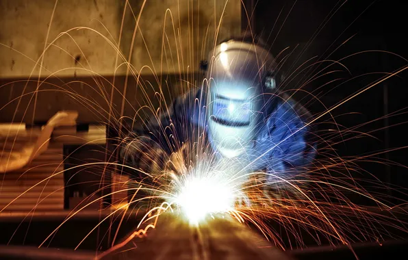 Background, work, welding