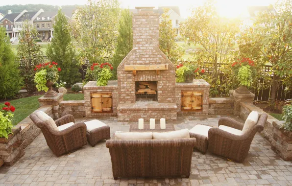 Design, style, interior, oven, terrace