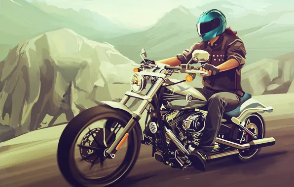 Picture Figure, Helmet, Motorcycle, Harley-Davidson