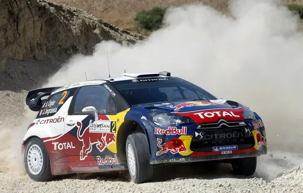 Race, Citroën, dust, Race, DS3, rally, WRC, dust