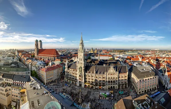 Picture people, home, Germany, area, the view from the top, Palace, Munich