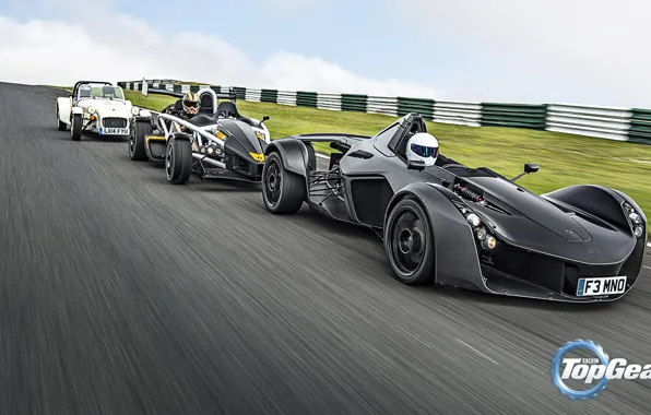 Picture Top Gear, Cars, Speed, Stig, Ariel Atom, Track, BAC Mono, Caterham 160