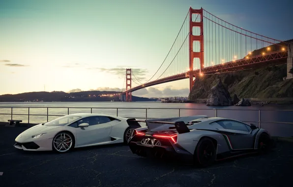 Picture rendering, Lamborghini, San Francisco, Gran Turismo, Veneno, Huracan, Gran Turismo Sport