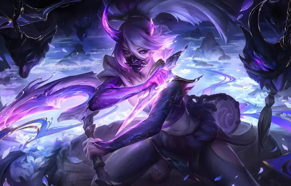 Picture game, character, character, Akali, League of Legends, LOL, League Of Legends, LOL