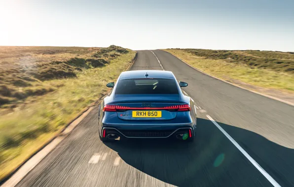 Road, Audi, Audi, rear view, RS 7, Audi RS7 Sportback Performance