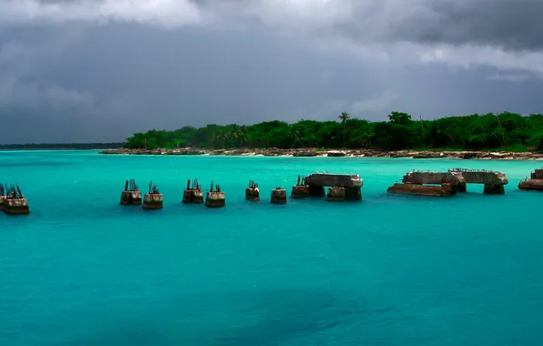 Picture water, island, Paradise, Lazur, Caribbean, Dominican Republic, Saona