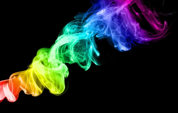 Smoke, Rainbow, Color, Rainbow color