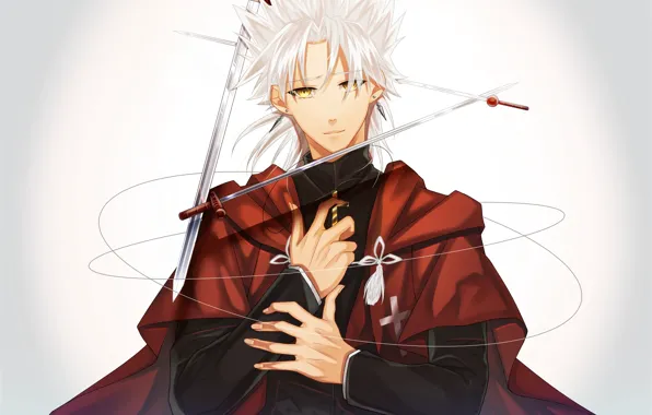 Guy, swords, Fate - Apocrypha, Fate Apocrypha, The Kotomine Shirou, Kotomine Shirou