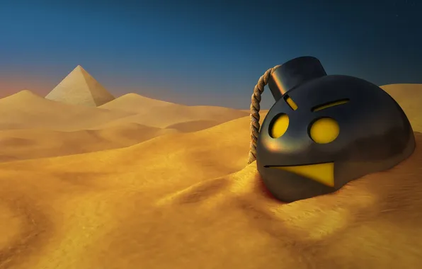 Picture sand, desert, bomb, Egypt, Serious Sam HD