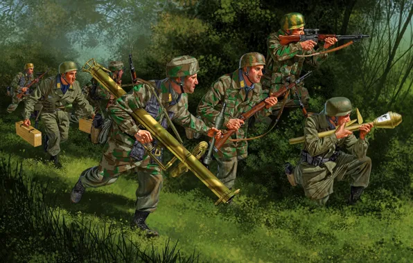 Air force, The second World war, Marines, Panzerfaust, Panzerschreck, The Third Reich, Wehrmacht