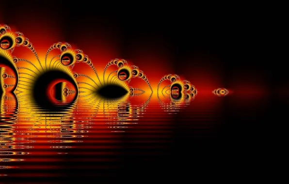 Picture reflection, pattern, fractal