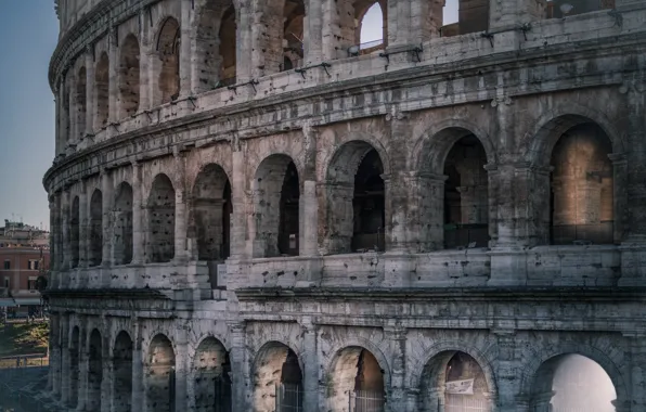 Rome, Colosseum, Italy, amphitheatre, monument, the Flavian amphitheatre, Amphitheatrum Flavium