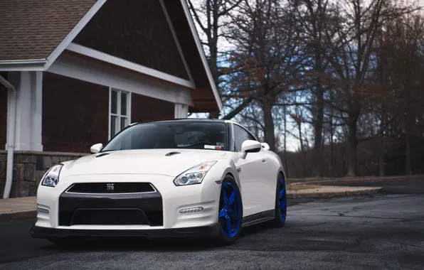 Picture GTR, Nissan, White, R35, Wheels, Incurve, LP-5