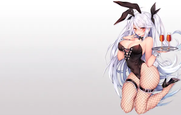 Girl, sexy, cleavage, long hair, boobs, anime, beautiful, pretty