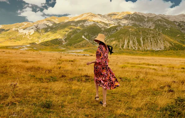 Picture Girl, Mountains, Hat, Fashion, Back, Fashion, Dear Cato, Spring summer 23