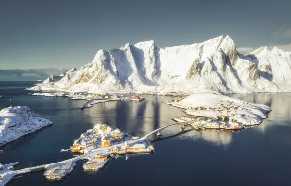 Water, Islands, snow, landscape, nature, home, photographer, flight