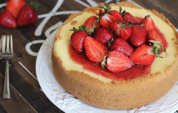 Strawberry, cakes, cheesecake