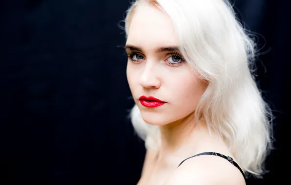 Picture look, face, model, flower