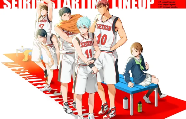 Sport, art, team, guys, Kuroko from the Baske