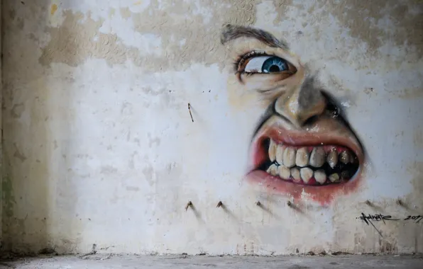 Background, wall, figure