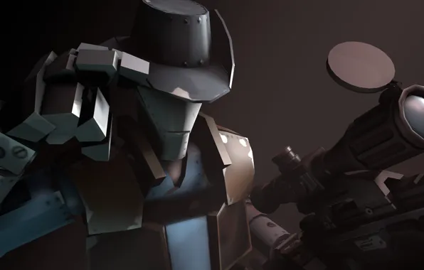 Picture Team Fortress 2, sniper rifle, fps, Sniper Robot, Man vs. Machine