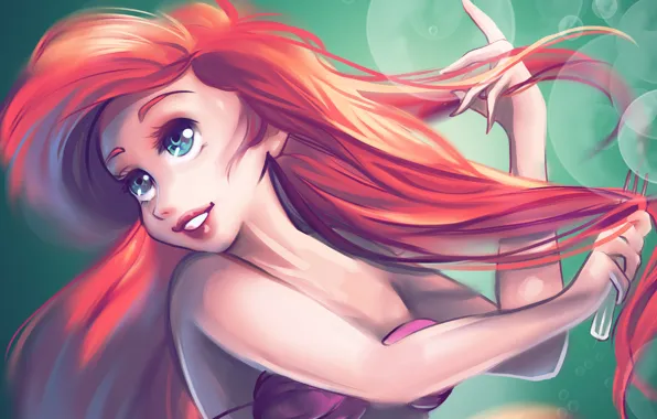 Ariel, The Little Mermaid, by Kachumi