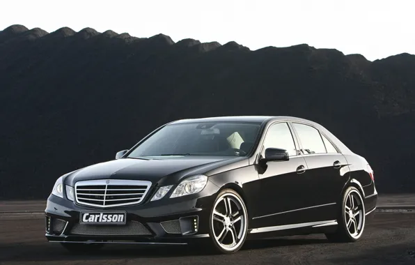 Picture black, Mercedes, drives, carisson