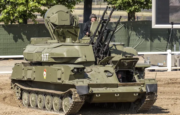 Self-propelled unit, Soviet, anti-aircraft, Shilka, ZSU-23-4