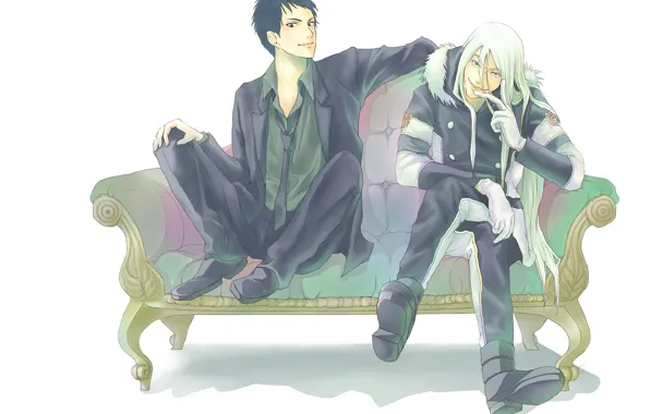 Sofa, anime, art, guys, characters, Katekyo Hitman Reborn!