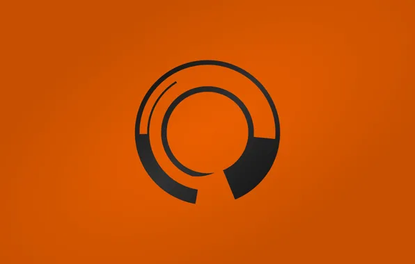 Picture logo, black, orange