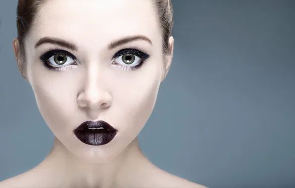 Look, portrait, makeup, sponge, Vika, Victoria ♥ Andreevna