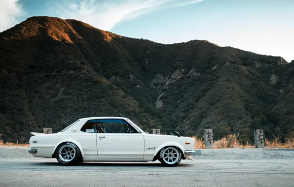 Auto, Mountains, White, Machine, Nissan, Hills, Nissan, Car