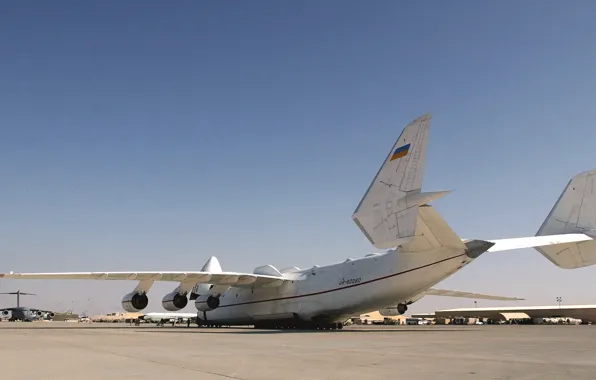 White, The plane, Wings, Aviation, Mriya, The an-225, Cargo, Jet
